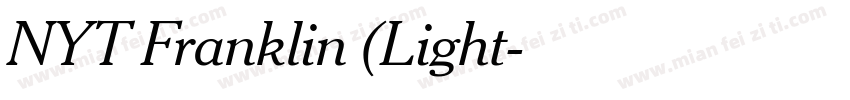 NYT Franklin (Light字体转换